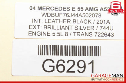 03-09 Mercedes W211 E350 E500 Rear Right Door Lock Actuator Side Keyless Go OEM