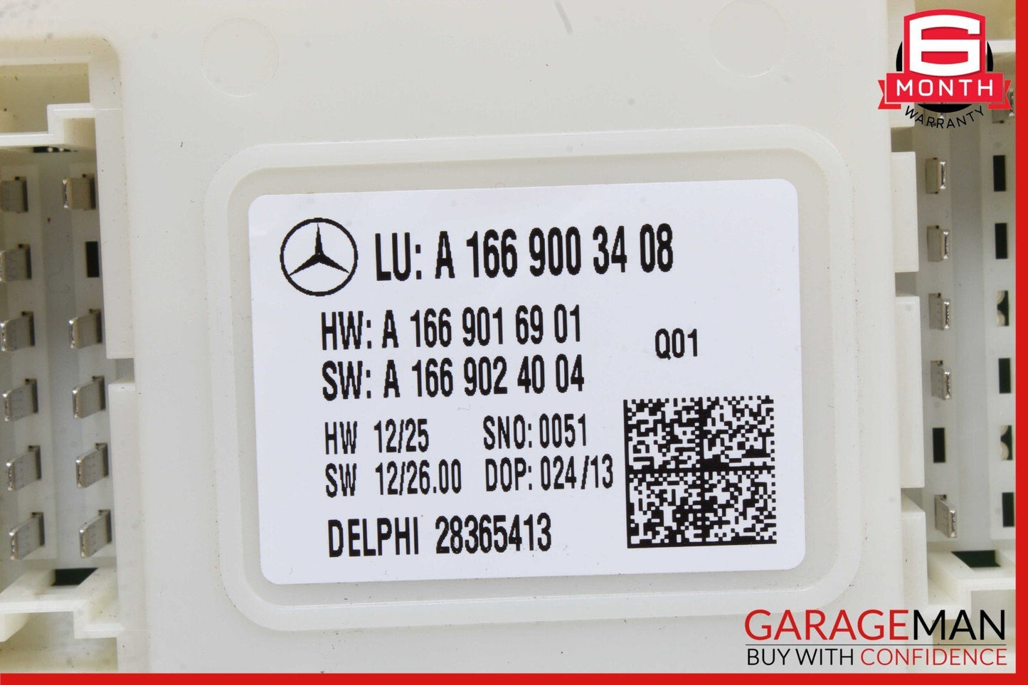 13-19 Mercedes X166 GL450 GLS550 Rear Relay Fuse Box SAM Module 1669003408 OEM
