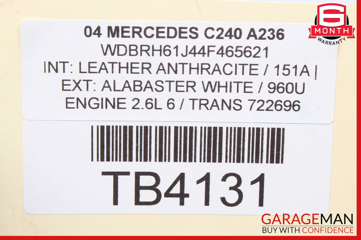 02-05 Mercedes W203 C240 Wagon Rear Cargo Security Trunk Cover Trim OEM