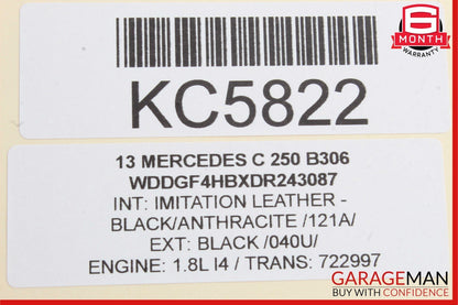 08-14 Mercedes W204 C250 Rear Left & Right Door Audio Sound Speaker OEM