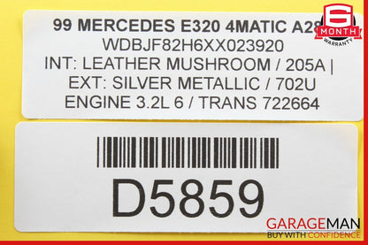 98-02 Mercedes W210 E320 E430 Front Right Passenger Side Door Control Module OEM