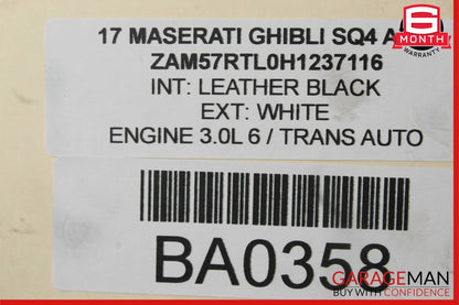 14-17 Maserati Ghibli S Q4 Rear Left Side CV Axle Shaft Drive Shaft Driveshaft