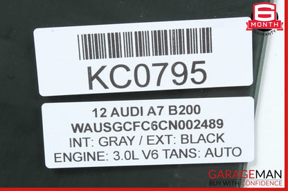 12-18 Audi A7 Rear Left Driver Side Door Window Auto Glass OEM