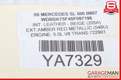 03-06 Mercedes R230 SL500 SL600 Hydraulic Suspension Valve Block Assy