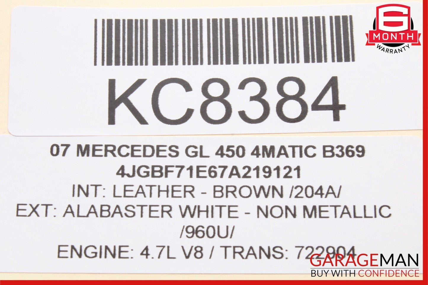 06-13 Mercedes X164 GL450 ML350 R350 Front Right Side Window Regulator Motor OEM
