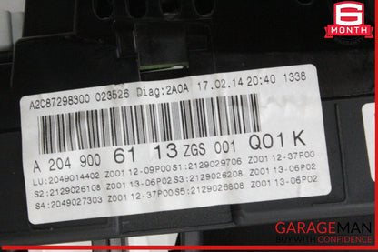14-16 Mercedes X204 GLK350 4MATIC Speedometer Odometer Instrument Cluster OEM