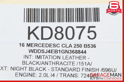 14-18 Mercedes W117 CLA250 Rear Left Driver Side Door Lock Latch Actuator OEM