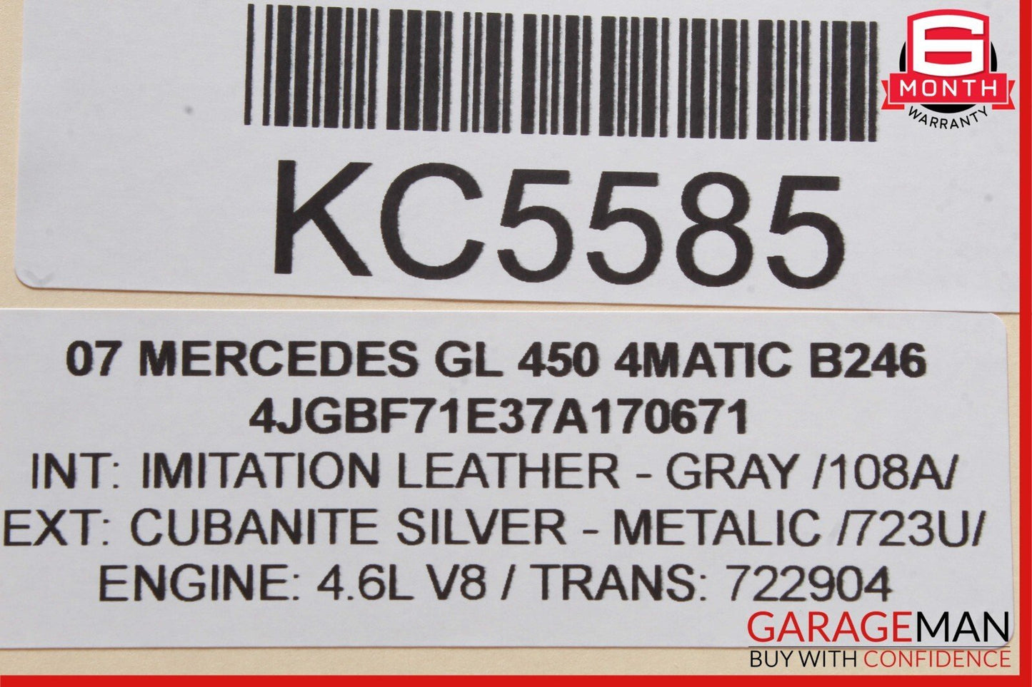 06-13 Mercedes GL550 ML350 GL450 Front Left Side Door Window Regulator Motor