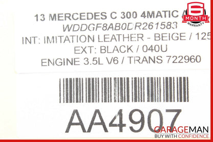08-14 Mercedes W204 C250 C300 Front Left Side Exterior Door Handle Black OEM