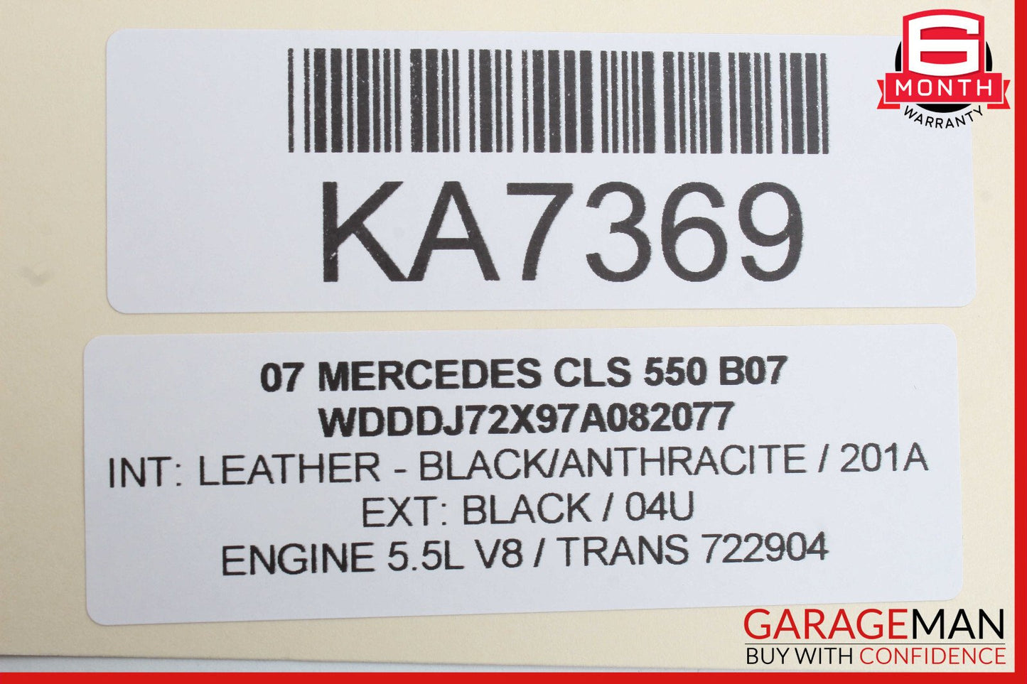 06-11 Mercedes W219 CLS550 Door Control Module Front Right Passenger Side OEM