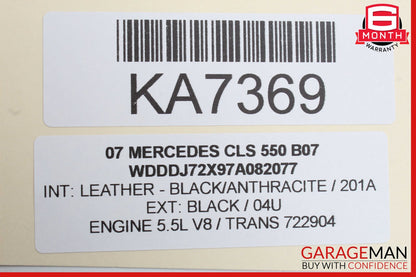 06-11 Mercedes W219 CLS550 Door Control Module Front Right Passenger Side OEM