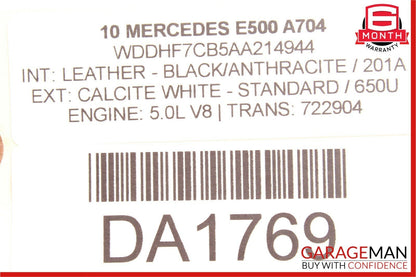 10-16 Mercedes W212 E500 Front Left & Right Exterior Door Moulding Trim OEM