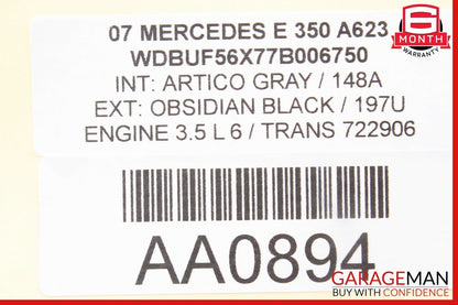 03-09 Mercedes W211 E350 E63 AMG Rear Left Side Door Controller Module Unit