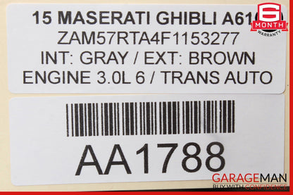 14-17 Maserati Ghibli Front Right Passenger Side Dash AC A/C Air Vent Grille OEM