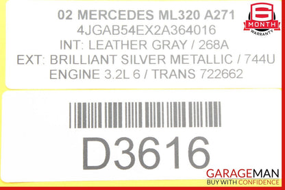 98-05 Mercedes W163 ML320 ML500 Front Right or Left Side Seat Control Module OEM
