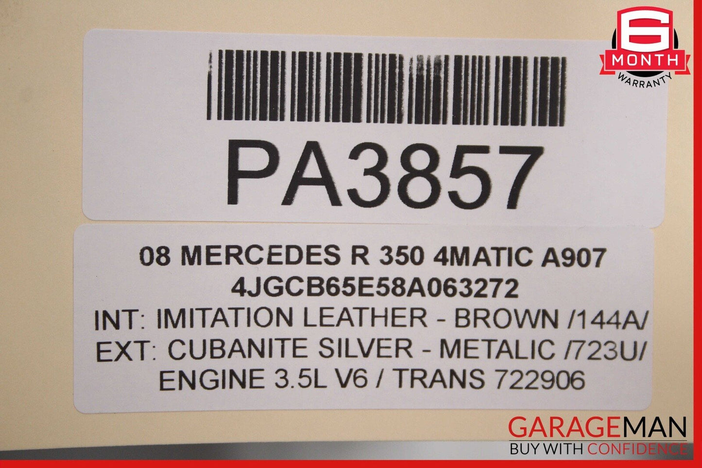 06-13 Mercedes W251 R350 R500 R320 Panoramic Sunroof Guide Rail Frame Track OEM