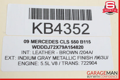 06-11 Mercedes W219 CLS550 CLS500 Hazard Control Door Lock Switch Panel OEM