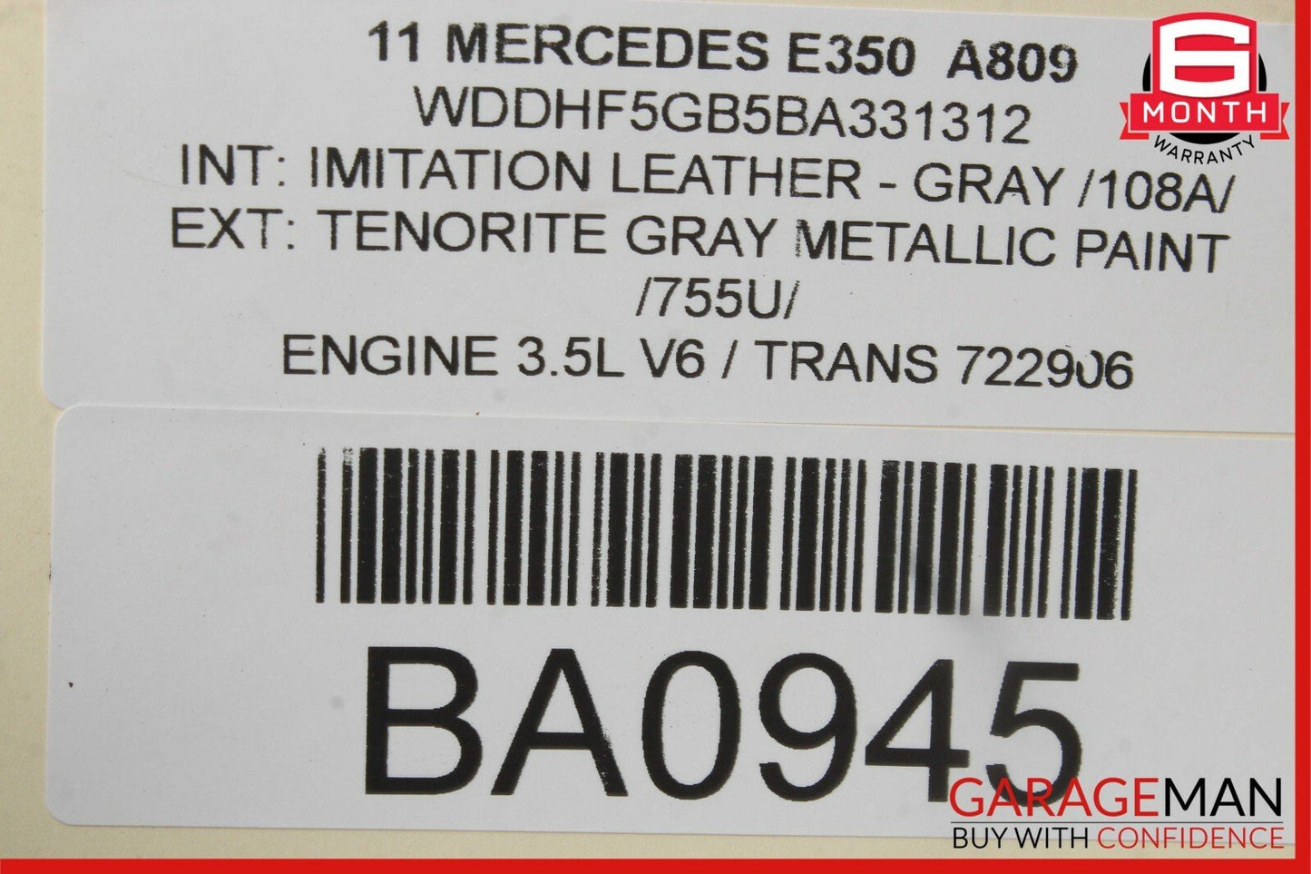 10-17 Mercedes W212 E350 Rear Right / Left Side Suspension Control Arm OEM