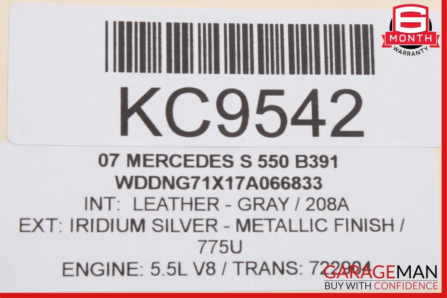 07-13 Mercedes W221 S550 Rear Left Side Door Lock Latch Actuator Keyless Go OEM