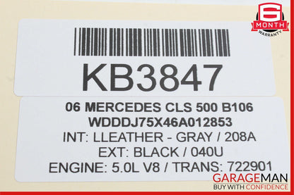 03-09 Mercedes W219 CLS500 Hazard Light Door Lock Control Switch Module Trim OEM