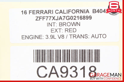 15-18 Ferrari California T Center Speedometer Trim Cover OEM