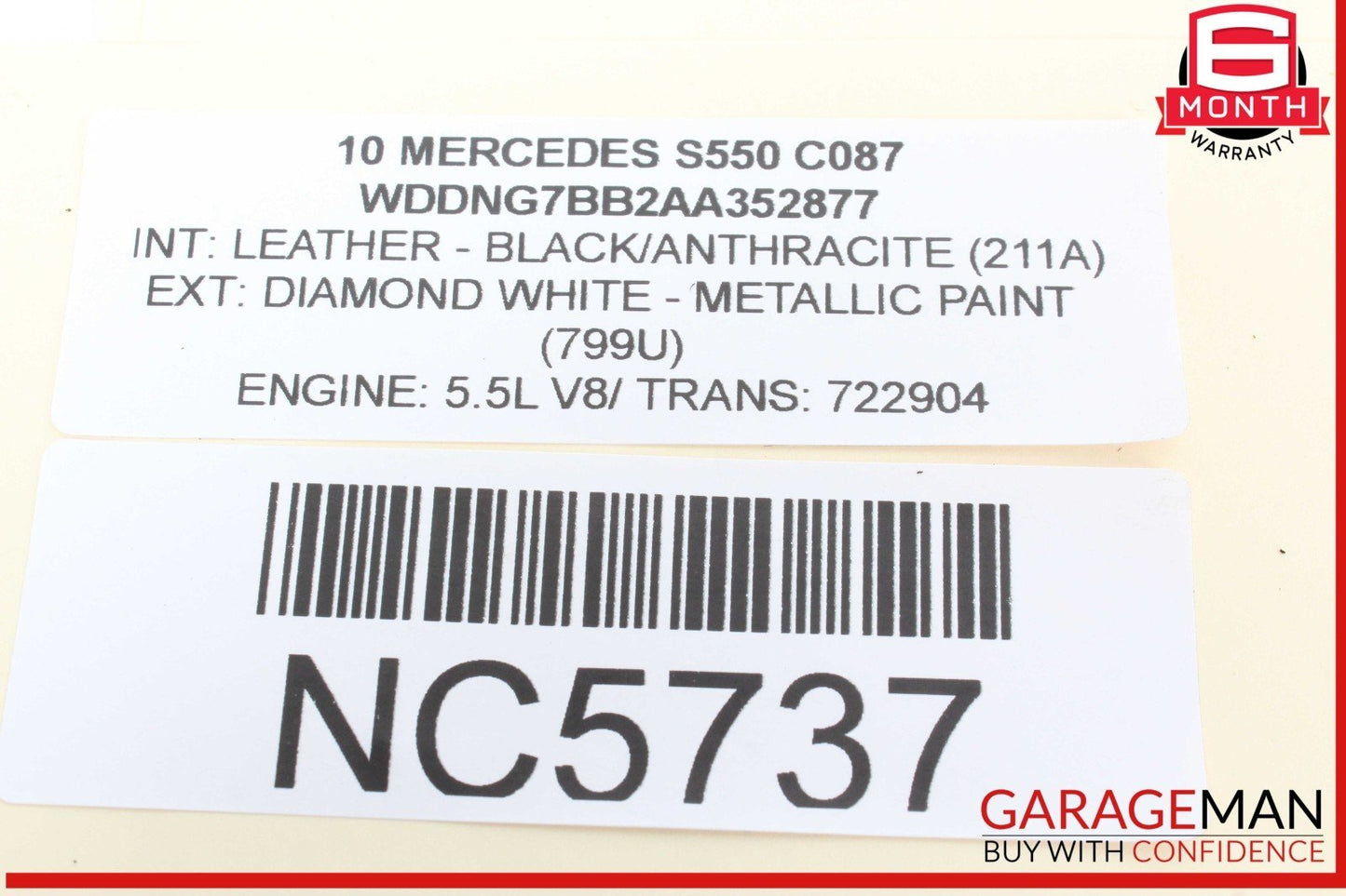 10-13 Mercedes W221 S550 S450 Rear Left Side Window Control Switch Black OEM