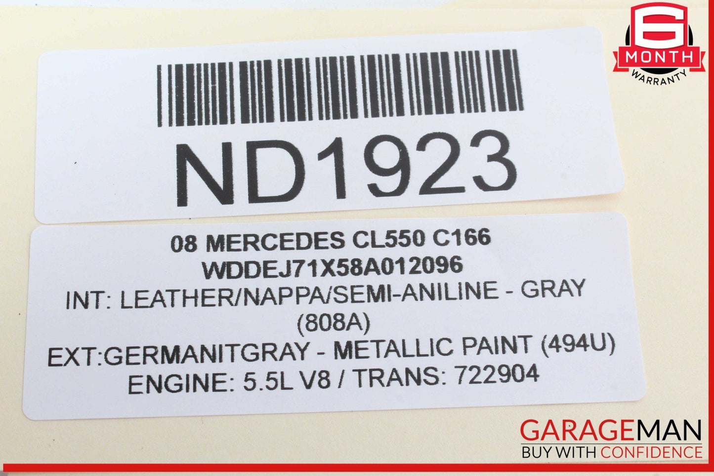 07-14 Mercedes W216 CL550 S600 Ride Height ESP Parking Sensor Control Switch OEM