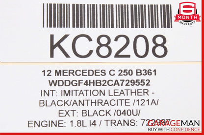 12-14 Mercedes W204 C300 C250 Front / Rear Right Side Exterior Door Handle Black