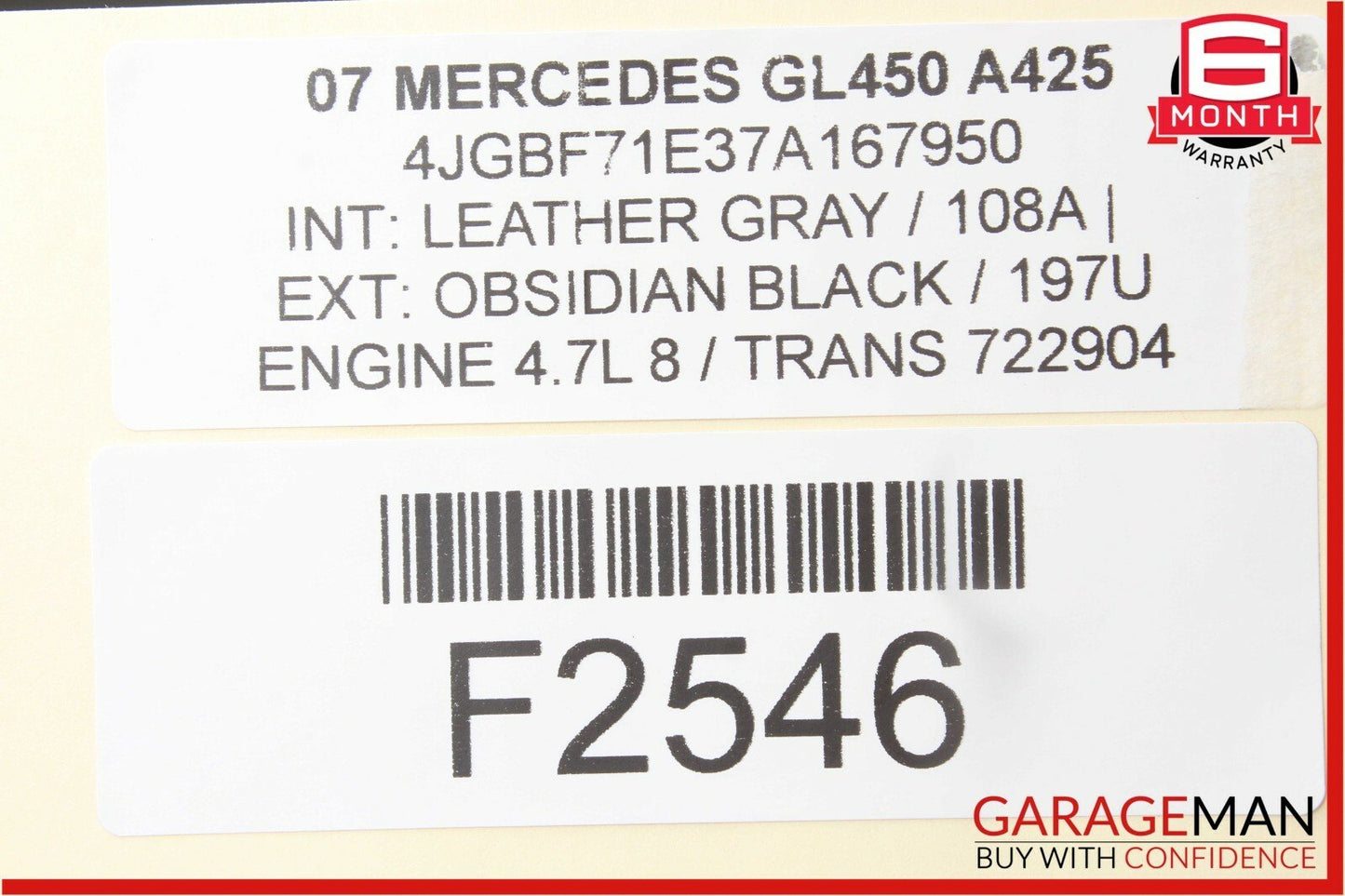 06-12 Mercedes X164 GL450 Gas Throttle Pedal Accelerator 1643000004 OEM