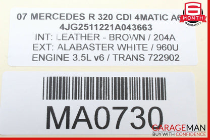 06-12 Mercedes W251 R320 R63 AMG AC A/C Heater Climate Control Switch Display