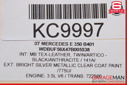 03-09 Mercedes W211 E55 AMG E550 Front Right Passenger Door Control Module Unit