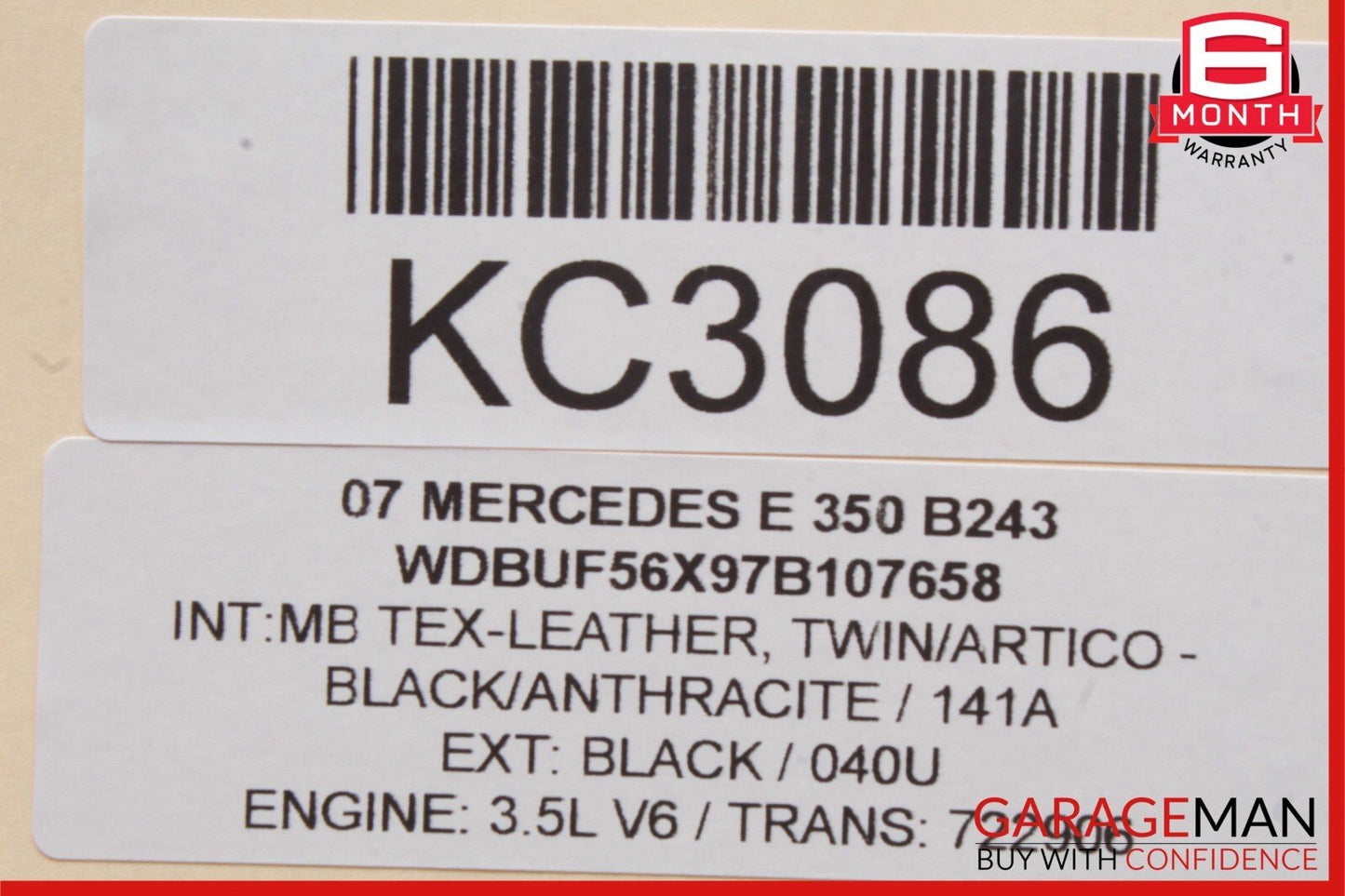 03-09 Mercedes W211 E350 E550 Rear Left Driver Side Window Regulator Motor OEM