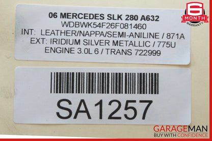 05-11 Mercedes R171 SLK280 Front Left & Right Side Brake Caliper Calipers Set