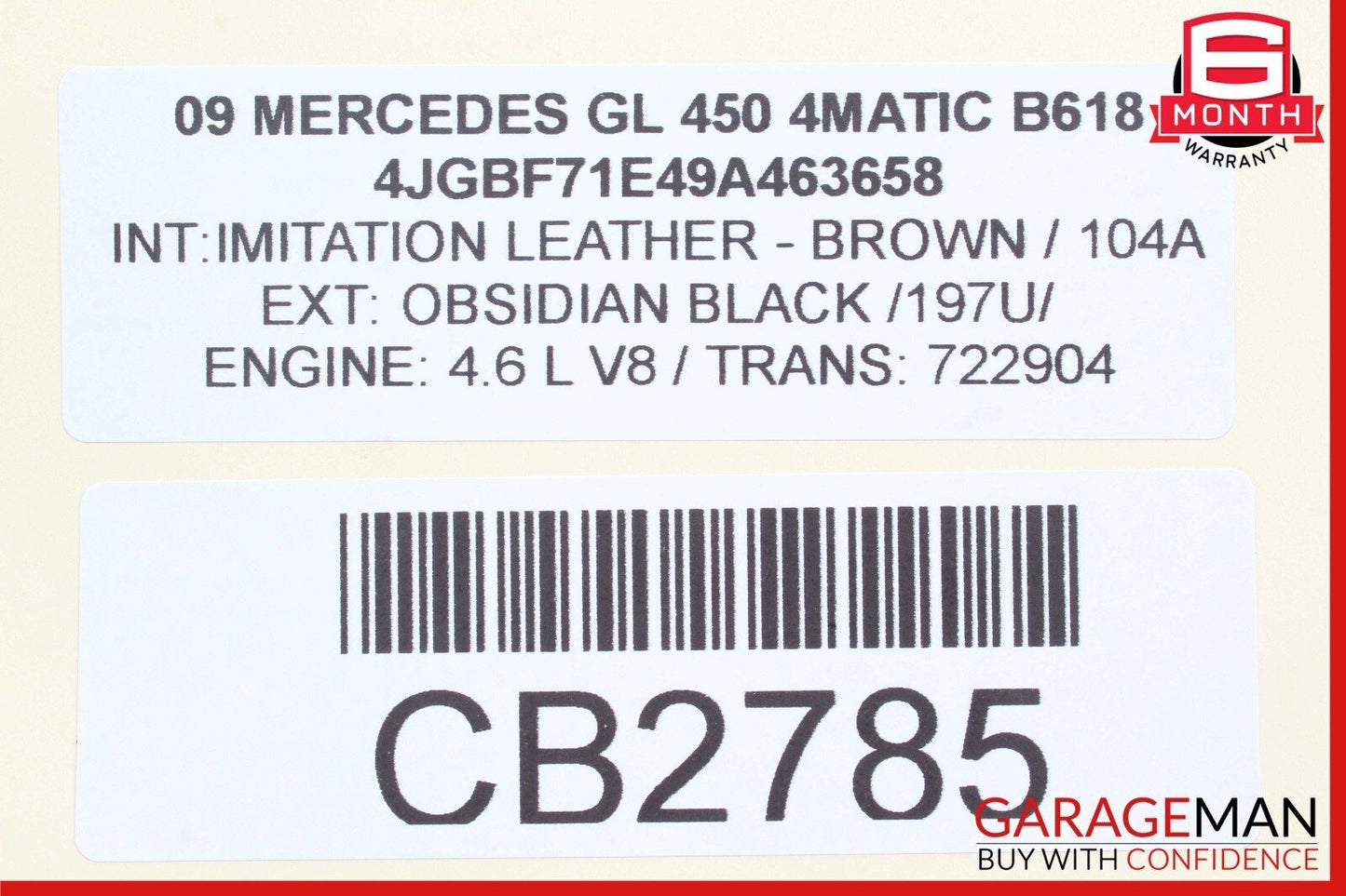 06-09 Mercedes X164 GL450 ML550 Instrument Speedometer Cluster 1645407048 OEM