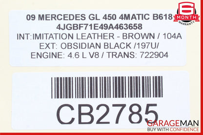 06-09 Mercedes X164 GL450 ML550 Instrument Speedometer Cluster 1645407048 OEM