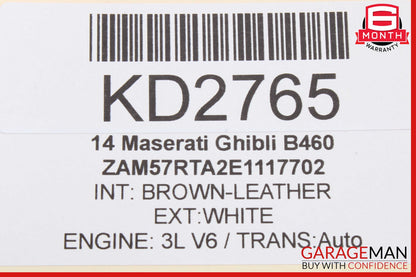 14-17 Maserati Ghibli Rear Left Side Door Lock Latch Actuator Mechanism OEM