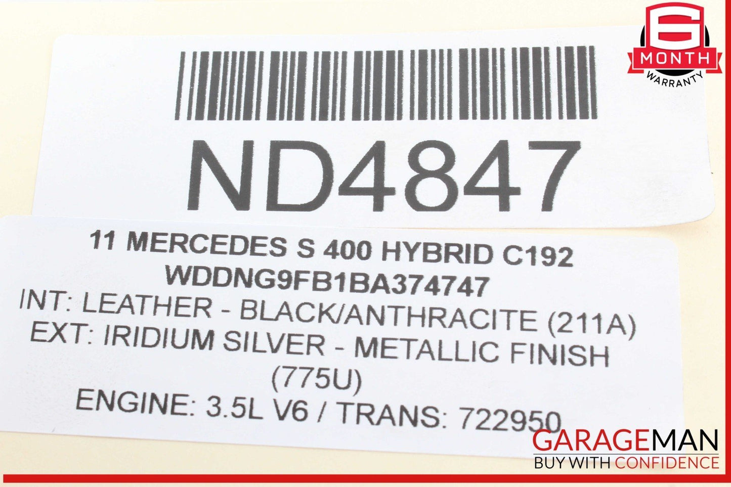 05-13 Mercedes W221 S400 Hybrid Front Right Engine Timing Chain Cover Plate OEM