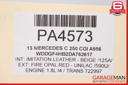 12-15 Mercedes C250 SLK250 7G Tronic Automatic Transmission Assembly 722.997 97k