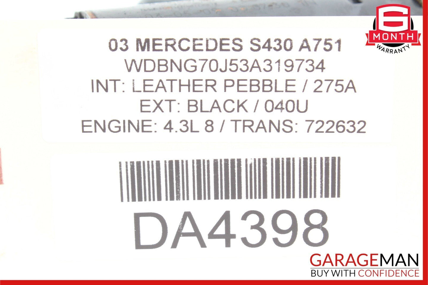Mercedes S430 S500 SL500 CLK55 AMG Engine Starter Motor Assembly 1121510001 OEM