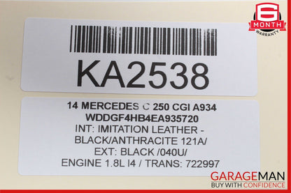 12-14 Mercedes W204 C250 C300 Sedan Right Passenger Exterior Door Handle Black