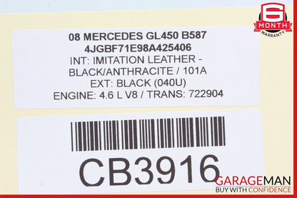 06-12 Mercedes X164 GL450 Rear Right Side Half Drive Axle Shaft Driveshaft OEM