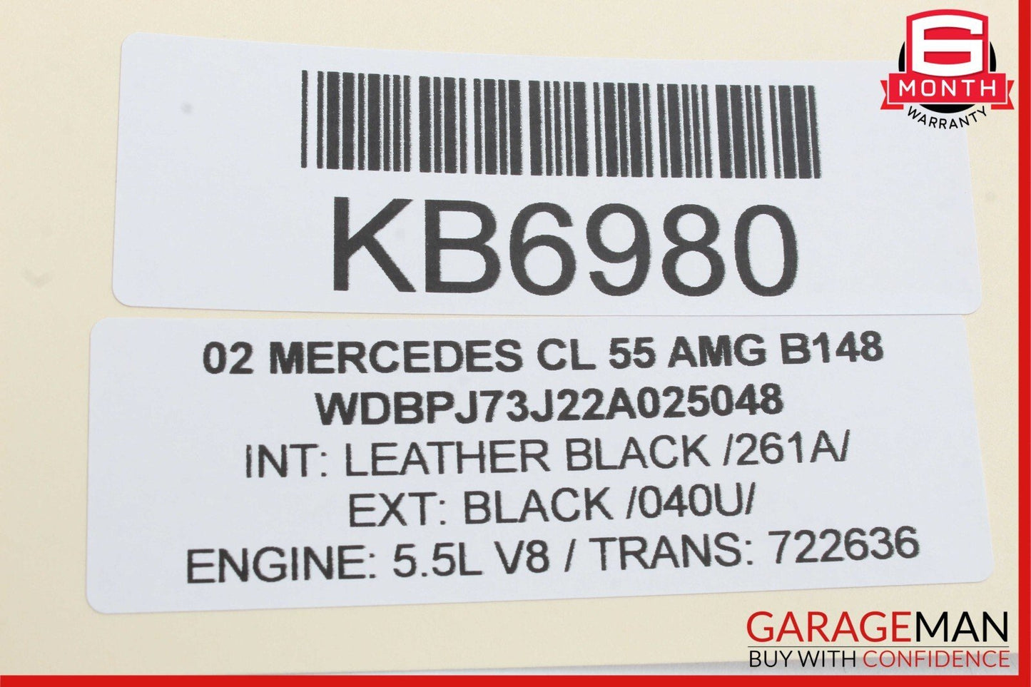 00-06 Mercedes W215 CL55 AMG Hydraulic Suspension ABC Oil Cooler Radiator OEM
