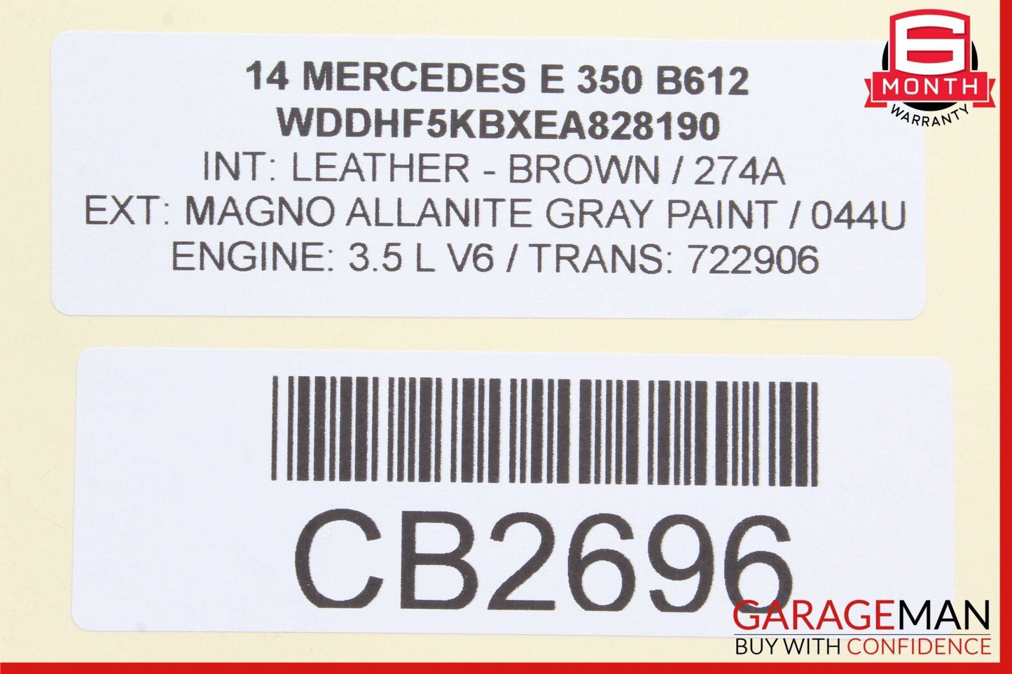 08-17 Mercedes W212 E350 CLS500 CLS550 Rear Right or Left Side Lower Control Arm