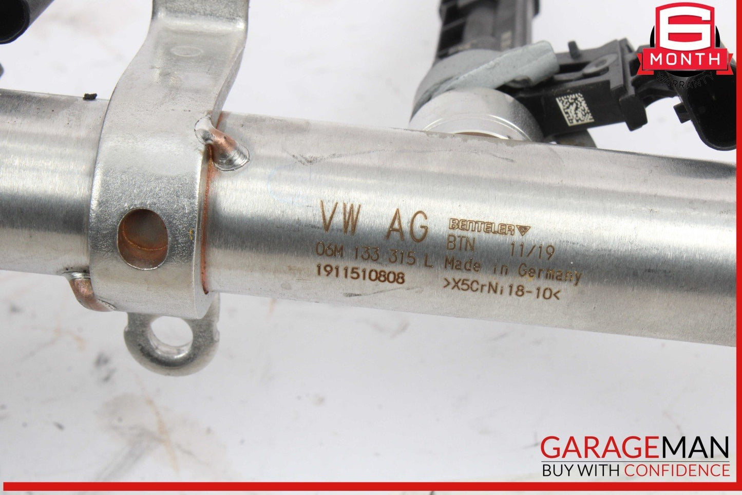 18-24 Audi S5 A5 A4 S4 SQ5 Left Driver Side Fuel Rail w/ Injectors OEM