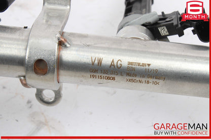 18-24 Audi S5 A5 A4 S4 SQ5 Left Driver Side Fuel Rail w/ Injectors OEM