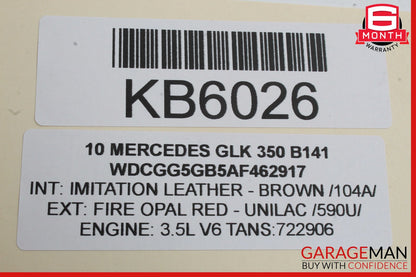 08-15 Mercedes X204 GLK350 Right Passenger Side Sunvisor Sun Visor OEM