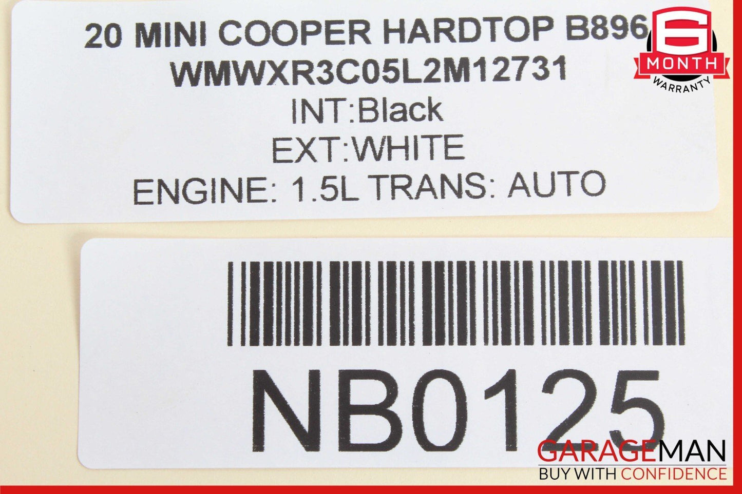 14-24 Mini Cooper Hardtop Engine Cylinder Head Rocker Cover 8631744 OEM