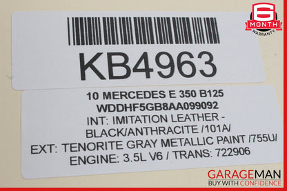 10-13 Mercedes W212 E350 E550 E63 AMG Front Left Exterior Door Handle White OEM