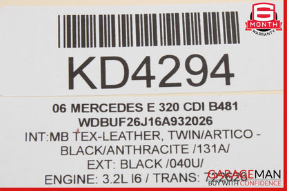 01-09 Mercedes E63 AMG CLS500 CLK550 Rear Trunk Lid Lock Latch Handle w/o Key