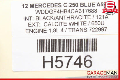 12-14 Mercedes W204 C300 C350 AC A/C Climate Control Switch Trim Bezel Black